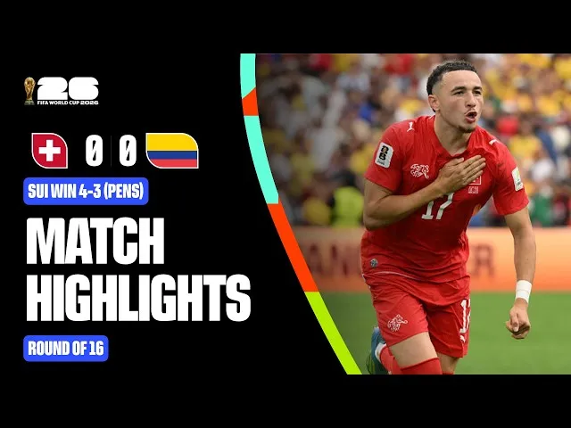 Швейцария – Колумбия – 0:0 (пен. 4:3)